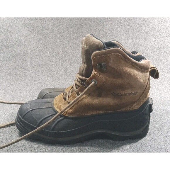 Columbia Hiking Duck Falmouth Boot Black Brown Leather Round Toe Men\'s Size 11 main image 4